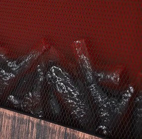 Modern LED kandalló lángutánzással SP-35 - 60x37 cm - réz