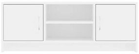 fehér szerelt fa TV-szekrény 102x30x37,5 cm
