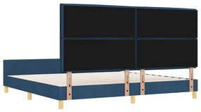 Kék Ágykeret 200x200 cm Szövet