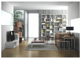 Fehér könyvespolc 216x224 cm Valsa – TemaHome