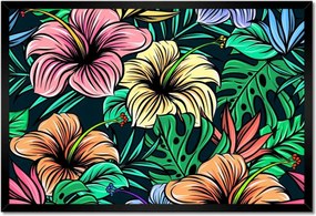 Poszter keretben 60x40 Monstera Zöld levél