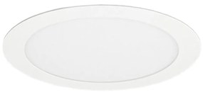 VEGA LED 12W 230V fürdőszobai mennyezeti lámpa, 2800K, 16,8 cm, IP44, fehér