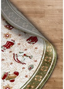 Zöld pamutkeverék kerek szőnyeg karácsonyi mintával ø 200 cm Toy's Delight Green Christmas – Villeroy&amp;Boch