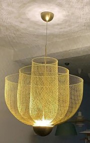 KING HOME MD8167-L ILLUSION Glamour Függesztett Lámpa Arany LED IP20