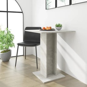 betonszürke szerelt fa bisztróasztal 60 x 60 x 75 cm