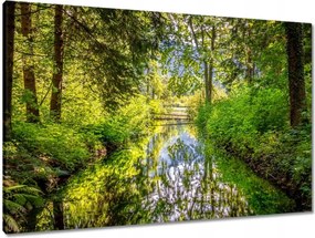 Vászonkép 90x60 Folyó Gyönyörű időjárás