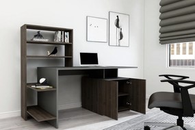 Íróasztal Melis - Walnut, Anthracite