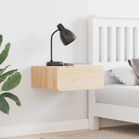 Éjjeli asztal 2 pcs Barna 39 x 34 x 16.5 cm Tömör fenyőfa