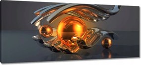 Festmények 100x40 Absztrakt Golyók a kézben