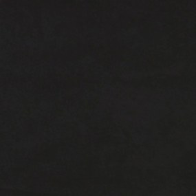 fekete bársony kanapéágy 90 x 200 cm
