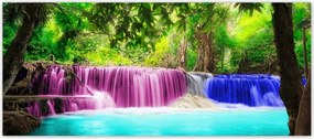 Fotótapéta flizelina 211x91 Színes vízesés