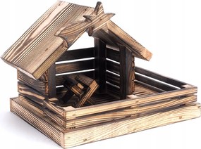 Karácsonyi dekoráció Karácsonyi napbarnított betlehem