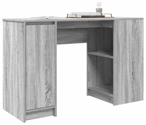 Szürke sonoma színű szerelt fa íróasztal 120x42x76 cm