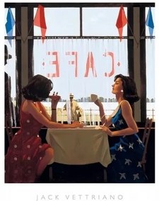 Művészeti nyomat Jack Vettriano - Cafe Days