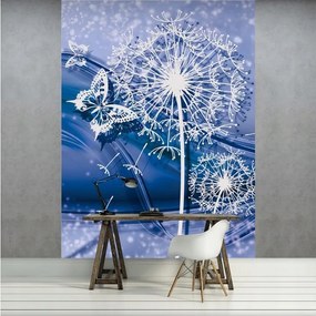 Pitypang tapéta pillangókkal tavaszi finomság absztrakt 206x275 +ragasztó