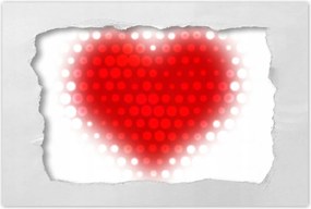 Poszterek 120x80 Piros szĂv