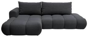 Sarokkanapé Ombre (B) (fekete + fekete). 1099479