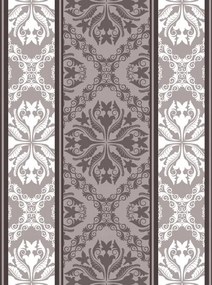 Flizelin fotótapéta Szürke Növényi mintás dísz 206x275 +ragasztó