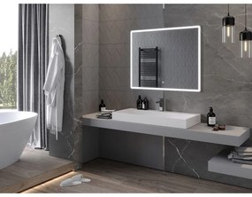 Mexen Navia, LED fürdoszobai tükör háttérvilágítással 100 x 80 cm, 6000K, páramentesíto, 9803-100-080-611-00