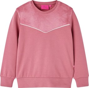 vidaXL Gyerek pulóver Velvet Patchwork málna 128
