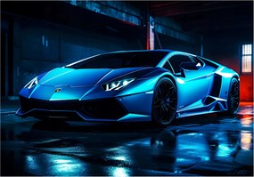 Lamborghini fotótapéta éjszakai sport vinil város 312x219 +ragasztó