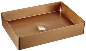 Sapho - AURUM ráépíthető mosdó 50x35 cm matt réz