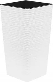 VirĂĄgtartĂł fehĂ©r vĂ©sĆ magas terasz erkĂ©ly takarĂł Finezia virĂĄgtartĂł 25x46cm