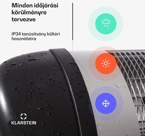Blumfeldt Rising Sun, infravörös hősugárzó, 2500 W, állítható magasságú, alumínium