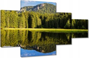 Festmények 130x80 Hegyi táj gyönyörű felhőkkel