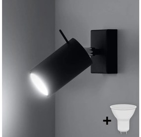 Brilagi Brilagi - LED Fali spotlámpa ASMUS 1xGU10/7W/230V fekete BG0563
