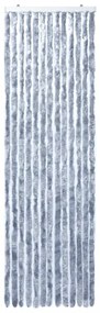 ezüstszínű zsenília rovarfüggöny 56 x 200 cm