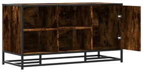 cipőpad füstölt tölgy 100x40x53,5 cm fából és fémből készült