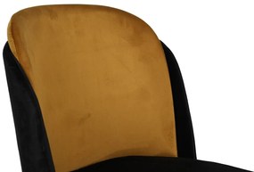 Dore Mustard and Black étkezőszék szett, 4 db, 4 db
