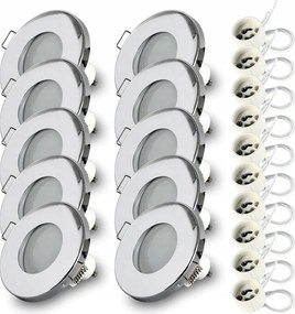 Szemes lámpatest halogén fürdőszobai lámpatest IP44 Led GU10 7W 4000K