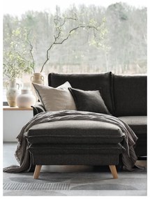 Sötétszürke kinyitható sarokkanapé (bal oldali) Charming Charlie – Miuform