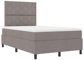 Box Spring Ágy Matraccal Taupe Kicsi Dbl Szövet