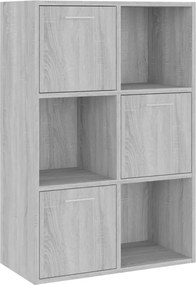vidaXL szürke sonoma színű tárolószekrény 60 x 29,5 x 90 cm