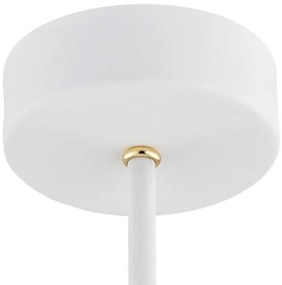 Argon 2117 - Csillár rúdon CHARLOTTE 5xE27/15W/230V fehér/arany