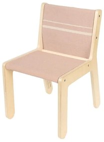 Világos rózsaszín-natúr színű gyerek szék Vintage Nude – Lorena Canals