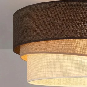BRILAGI - Mennyezeti lámpa TRIO 1xE27/60W/230V Ø 40 cm barna/bézs/fehér