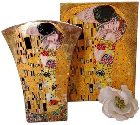 Klimt porcelán váza A Csók