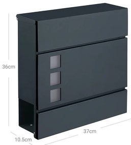 Postaláda újságtartóval