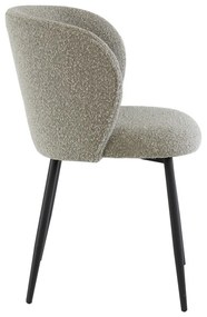 Szürke kárpitozott étkezőfotel Elyna – Light &amp; Living