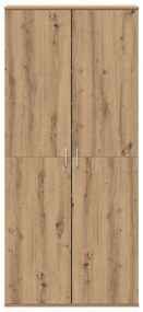 Highboard Kézműves Tölgy 80x39x178 cm Mérnöki Fa