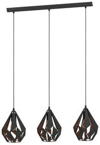 Eglo 49991 - Függeszték CARLTON 1 3xE27/60W/230V