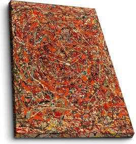 70100FAMOUSART-056 Jackson Pollock velúr vászonkép, 70 x 100 cm