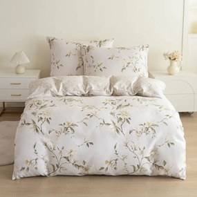 Mikroszálas flanel ágyneműhuzat LUNAVA krémszínű Ágyneműhuzat mérete: 70 x 90 cm | 140 x 200 cm