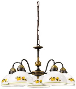 Kolarz 731.85.126 - Csillár láncon NONNA 5xE27/75W/230V citromok