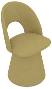 Mustársárga kárpitozott étkezőfotel Kalo – Makamii