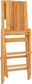 vidaXL 8 db tömör tíkfa összecsukható kerti szék 47 x 61 x 90 cm